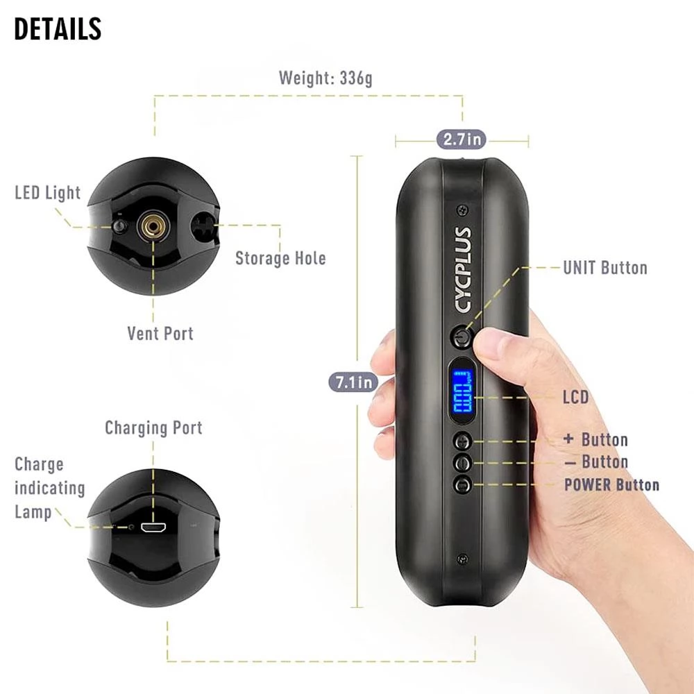 CYCPLUS A2 150 PSI Portable Intelligent Electric Tyre Inflator