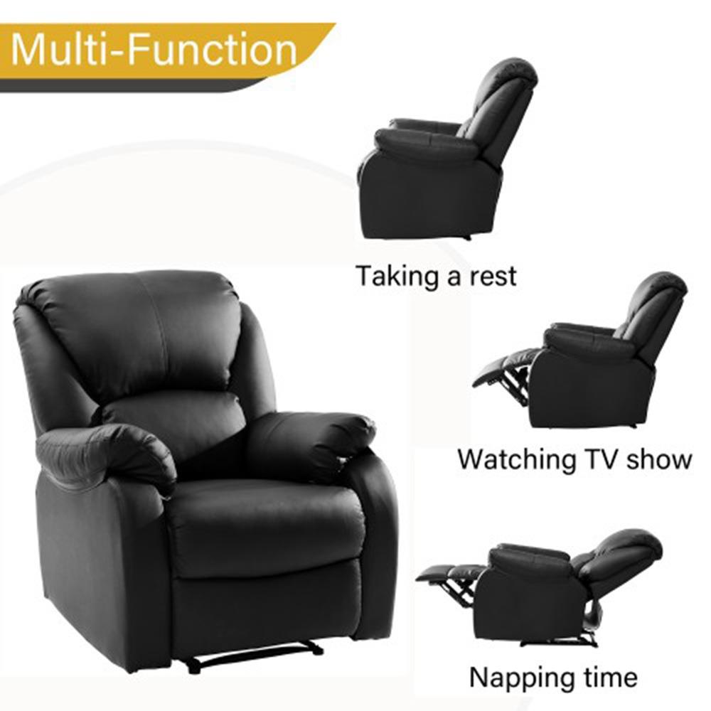 modern luxe pushback tv armchair leather sofa  geekmaxi
