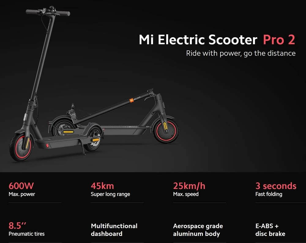 Global Version Xiaomi Mi Electric Scooter Mijia M365 PRO2 Foldable