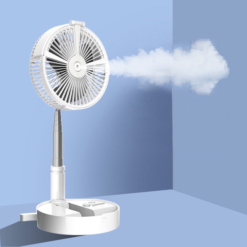 zoom Schipbreuk angst Draagbare opvouwbare ventilator met luchtbevochtiging en lamp - GEEKMAXI.COM