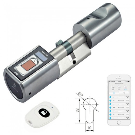 

WE.LOCK Intelligent Electronic Door Lock Cylinder Fingerprint + RFID Card + Bluetooth Control