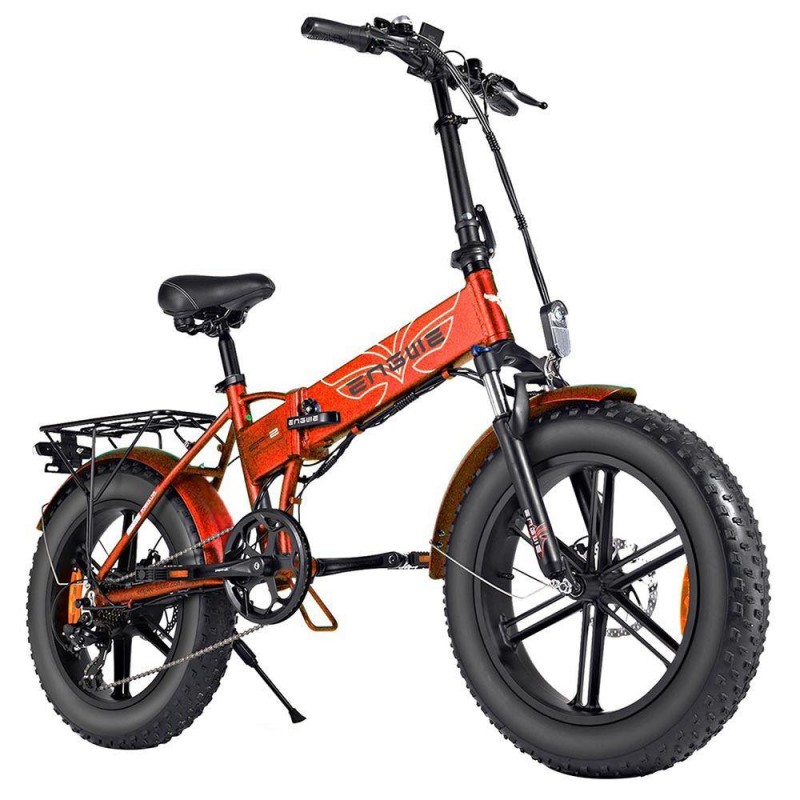 5TH WHEEL Thunder 2 Electric Bike 20 inch Inflatable Rubber Tires, 350W Motor 20mph Max Speed 36V 10.4Ah Battery 50 Miles Range Shimano 6-Speed Gear