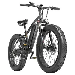 MTB Electric Bike GOGOBEST GF600, 1000W 48V 13Ah(624Wh) 110KM 7 Speed 5 Levels 26*4.0" Fat Tires, 5" LCD Display, E-throttle