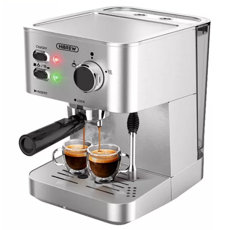 20 Bar Espresso Machine Coffee Maker with Milk Frother, Steam Wand,1.5L Removable  Water Tank for Cappuccino and Latte - AliExpress