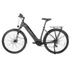 FAFREES FM9 700C*45C Tire Step-through City Electric Bike, 250W Bafang Mid-drive Motor, 15Ah Battery - Grey