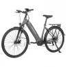 FAFREES FM9 700C*45C Tire Step-through City Electric Bike, 250W Bafang Mid-drive Motor, 15Ah Battery - Grey