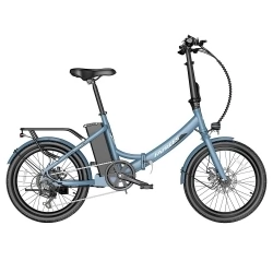 FAFREES F20 Lichte 20*1.95'' Banden Opvouwbare Elektrische Stadsfiets, 48V 250W Motor, 14.5Ah Batterij - Blauw