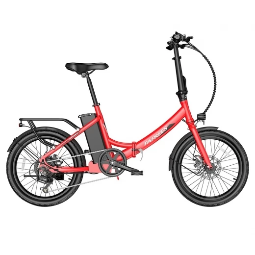 

FAFREES F20 Light 20*1.95'' Tire Foldable City Electric Bike, 48V 250W Motor, 14.5Ah Battery - Red