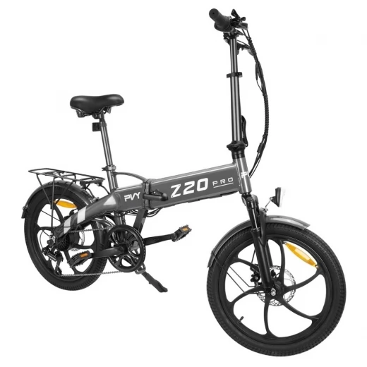 

PVY Z20 Pro 20*2.3 Inch Foldable Electric Bike, 500W Hub Motor, 10.4Ah Removable Battery, 25 km/h, 80-100km - Grey