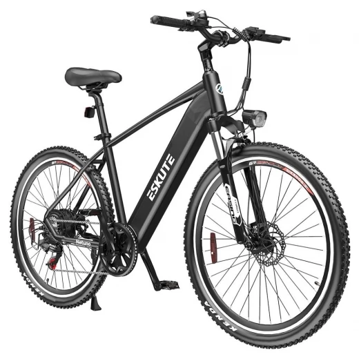 

ESKUTE Netuno Plus Electric Bike MTB, 250W Motor, 48V 14.5Ah Battery,45Nm Torque Sensor,27.5*2.1'' Tire - Black