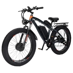 GUNAI GN88 Electric Mountain Bike, 26*4.0in Fat Tires, 1000W*2 Motors, 48V 22Ah Battery