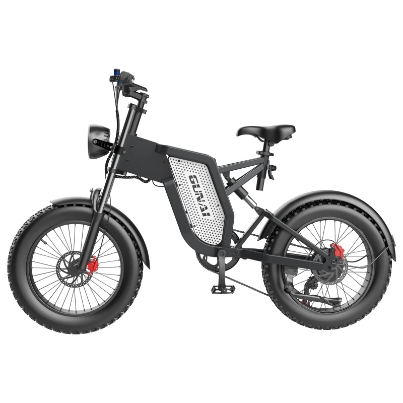 GUNAI MX25 20 Fat Tires Electric Bike Max Speed 50 km/h - 48V 25Ah Lithium  Battery & 1000W Brushless Motor Double Oil Brakes 