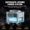 VTOMAN Jump 600 Portable Power Station, 640Wh LiFePO4 Batterie Solar Generator, 600W Pure Sine Wave AC Outlets, 9 Ports