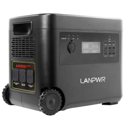 LANPWR Portable Power Station, 2160Wh LifePo4 Solar Generator