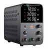 WANPTEK WPS1203 Programmable Regulated DC Power Supply, 120V 3A, Encoder Adjustment, USB Fast Charge - Black