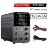 WANPTEK WPS1203 Programmeerbare Gereguleerde DC-voeding, 120V 3A, Encoder aanpassing, USB snel opladen - Zwart