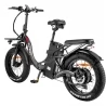 Fafrees F20 X-Max 20*4.0 inch Vette Band Opvouwbare Elektrische Fiets, 750W Motor, 30Ah Batterij, Max Snelheid 25km/h - Grijs