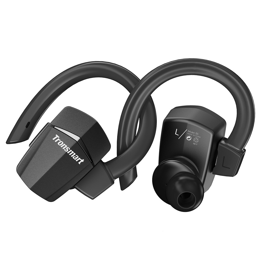

Tronsmart Encore S5 True W Headphones Sports Bluetooth Earphones with Mic for iPhone. Android and More- Black