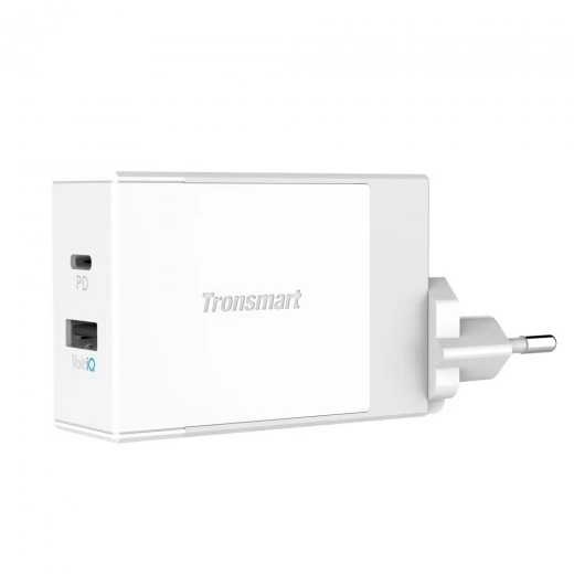 Tronsmart 42W USB-C 2-Port Wall Charger White