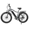 CMACEWHEEL J26 elektrische fiets, 26*4.0'' CST-band, 750W motor, 17Ah batterij, schijfrem, 150kg belasting - Zilvergrijs