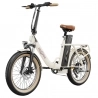 ONESPORT OT16-2 Foldable Electric Bike, 250W Motor, 48V 17Ah Battery, 20*3.0 inch Tires - White