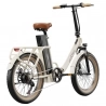 ONESPORT OT16-2 Foldable Electric Bike, 250W Motor, 48V 17Ah Battery, 20*3.0 inch Tires - White