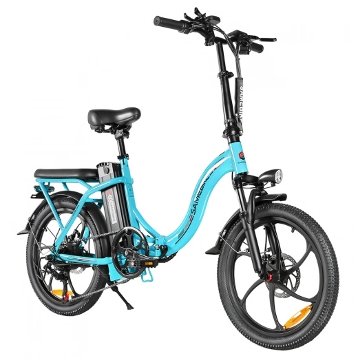 

SAMEBIKE CY20 Foldable Electric Bike, 350W Motor, 36V 12Ah Battery, 20*2.35-inch Tire - Lake Blue