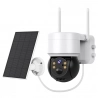 Hiseeu WTD512 1080P WiFi Camera met Zonnepaneel, 5X Zoom, PIR Bewegingsdetectie, 2-weg Audio Video