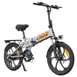 ENGWE P1 Foldable Electric Bike, 20*3 Inch Tire, 250W Motor, 36V 13Ah Battery, 25km/h Max Speed - Sliver