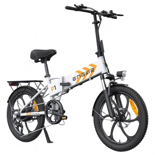 

ENGWE P1 Foldable Electric Bike, 20*3 Inch Tire, 250W Motor, 36V 13Ah Battery, 25km/h Max Speed - White