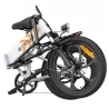 ENGWE P1 Foldable Electric Bike, 250W 36V 13Ah 25km/h 50-100KM 40N.m Torque Sensor 7 Speeds 20*3 Inch Tire , EU-compliant-White