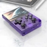 R35 Plus Handheld Game Console, 3.5 Inch 640*480 IPS Screen, Linux System, 128GB TF Card - Purple