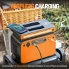 JustNow 500W Portable Power Station, 518Wh LiFePO4 Battery, with AC/Car Port/USB Output - Orange
