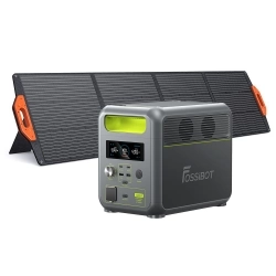 FOSSiBOT F1200 1024Wh 1200W Portable Power Station, Solargenerator mit LFP-Batterie, Aufladung von 0-80% in 49 Minuten