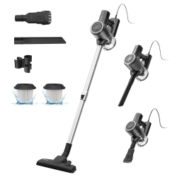 Vactidy C6 Corded Vacuum Cleaner, 18kPa Powerful Suction, 800ml Dust Box, with 7m Cable, 600W Motor