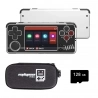 MIYOO A30 Game Console 128GB, 2.8-inch IPS Screen, 2600mAh Battery, Linux System, 2.4G WiFi - Black White
