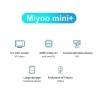 MIYOO Mini + Spelconsole, Linux-systeem, 64 GB, ARM Cortex-A7 dual-core CPU, 5-6 uur speeltijd - Grijs