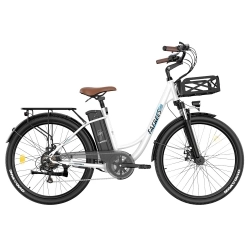 Fafrees F26 Lasting Electric Bike, 250W Motor, 36V 20.3Ah Battery, 26*1.95'' Tires, 25km/h Max Speed - White