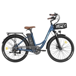 Fafrees F26 Lasting Electric Bike, 250W Motor, 36V 20.3Ah Battery, 26*1.95'' Tires, 25km/h Max Speed - Blue