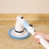 TASVAC EB5 Electric Spin Scrubber, 450RPM Cordless Shower Brush mit 5 austauschbaren Reinigungsköpfen