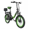 Hidoes C1 Foldable Electric Bike with Rear Seat, 750W Motor, 48V 13Ah Battery, 20*3-inch Fat Tire