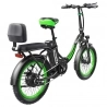 Hidoes C1 Foldable Electric Bike with Rear Seat, 750W Motor, 48V 13Ah Battery, 20*3-inch Fat Tire