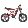 Hidoes B6 Electric Bike, 1200W Motor, 48V 15Ah Battery, 20'x4' Fat Tires, 50km/h Max Speed - Red