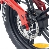 Hidoes B6 elektrische fiets, 1200W motor, 48V 15Ah accu, 20'x4' dikke banden, 50km/h max snelheid - Rood