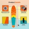 FunWater SUPFR08B Stand Up Paddle Board 335*84*15cm - Oranje