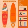 FunWater SUPFR17D Stand Up Paddle Board 335*83*15cm - Oranje