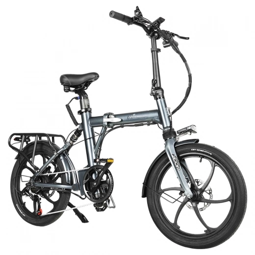 

CMACEWHEEL EM20 Foldable Electric Bike, 350W Motor, 36V 12Ah Battery, 20*2.25-inch Tire, 25km/h Max Speed - Grey