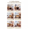 HiBREW H13A 3 in 1 Halbautomatische Kaffeemaschine, 6 Kaffeemodi, 20Bar Extraktionsdruck, 1.3L abnehmbarer Wassertank