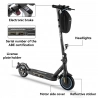 City E-scooter HONEYWHALE E9 Met Road goedkeuring (ABE), 350W 36V 7,5Ah(270Wh) 25KM 20km/h, APP Besturing, 8,5” Banden,12,5KG