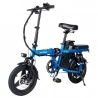 Mini Faltbar City-E-Bike HONEYWHALE S6 Pro-S, 250W 48V 15AH(720Wh) 45-55km 35km/h 28N.m 14-Zoll-Reifen Drei-Federung - Blau